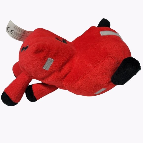 Mojang Mincecraft Baby Mooshroom Red Cow 5 inch Plush Bull Stuffed Animal Toy - Picture 4 of 6